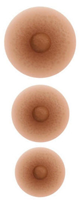 Amoena Fully Self Adhesive Nipple Set 136 In Ivory.Easy Application